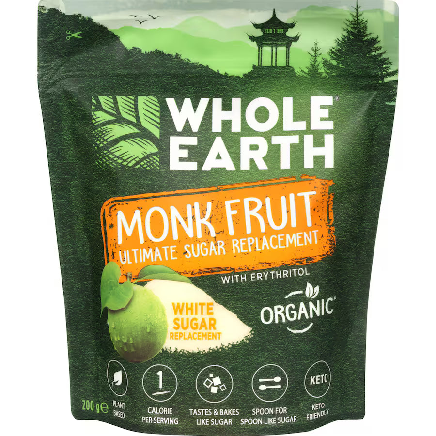 Whole Earth Sugar Substitute Monk Fruit Sweetener Granules
