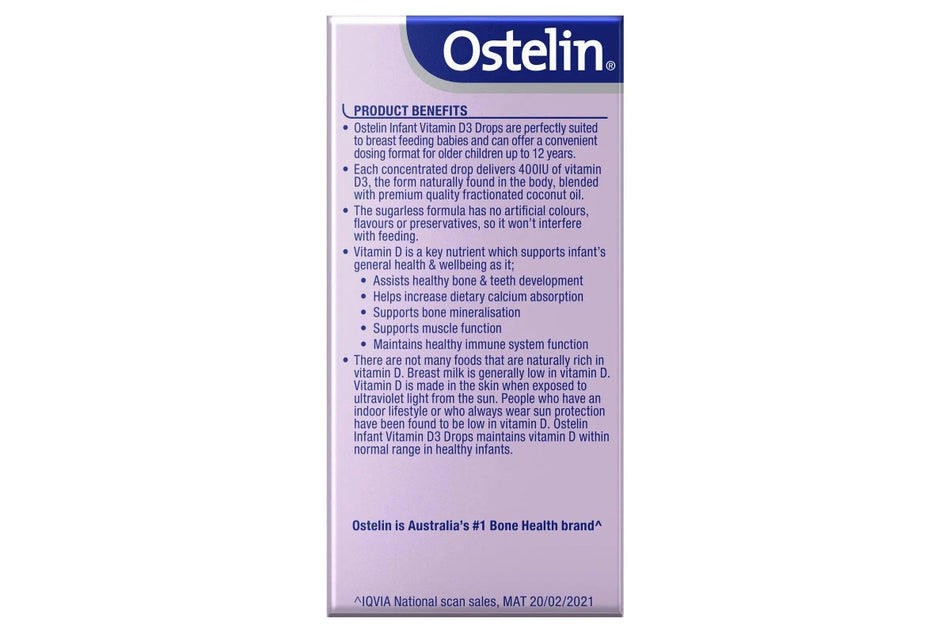 Ostelin Infant Vitamin D3 Drops 2.4ml