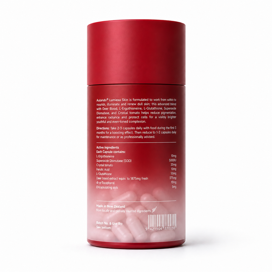 Aulando® Lumiexa Skin L-Ergothioneine & Crystal Tomatoes Deer Blood 60s