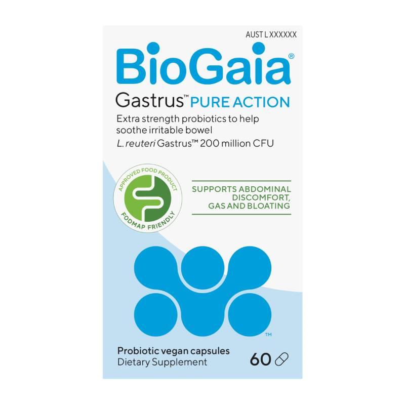 BioGaia® Gastrus Pure Action 60 Capsules