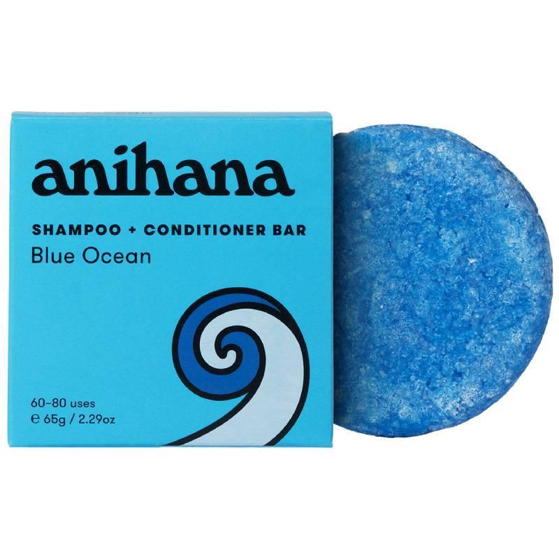 Anihana Shampoo & Conditioner Bar Blue Ocean 2 In 1 65g