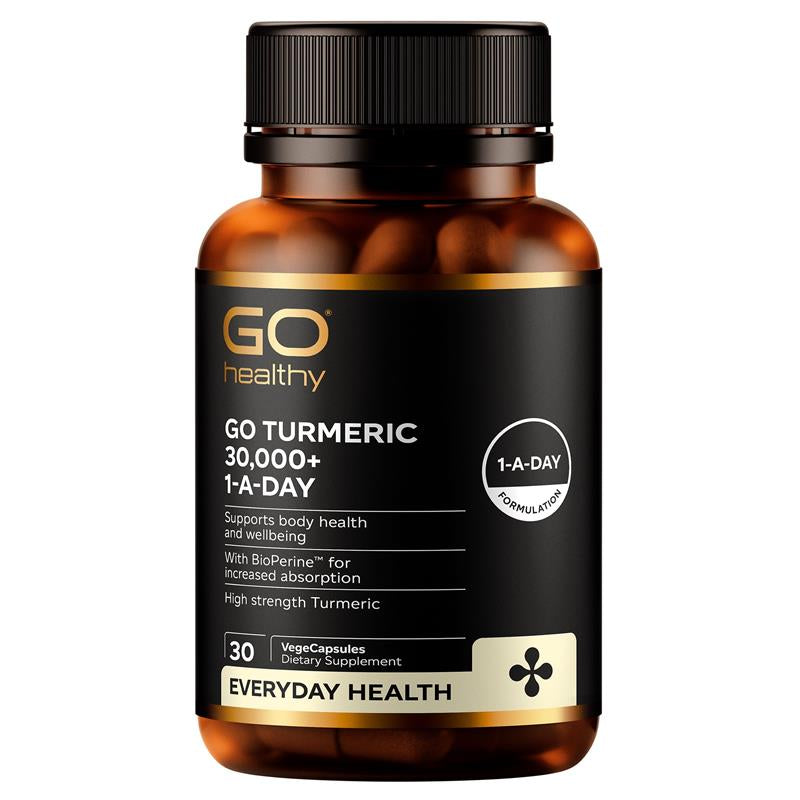 GO Healthy Turmeric 30000+ 1 A Day 30 VegeCapsules