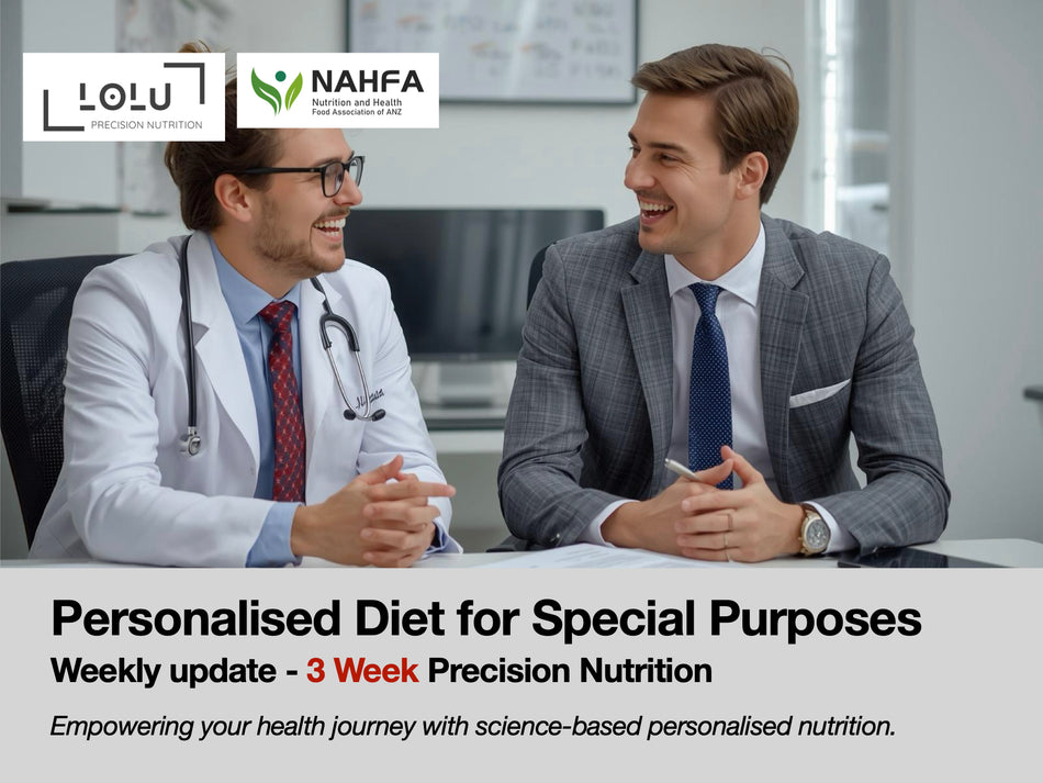 LOLU™ HEALTH Special Diet Program 3 Week Plan (Registered Nutritionist, Reg. 82021301; Registered Dietician, Reg. 20-02273)