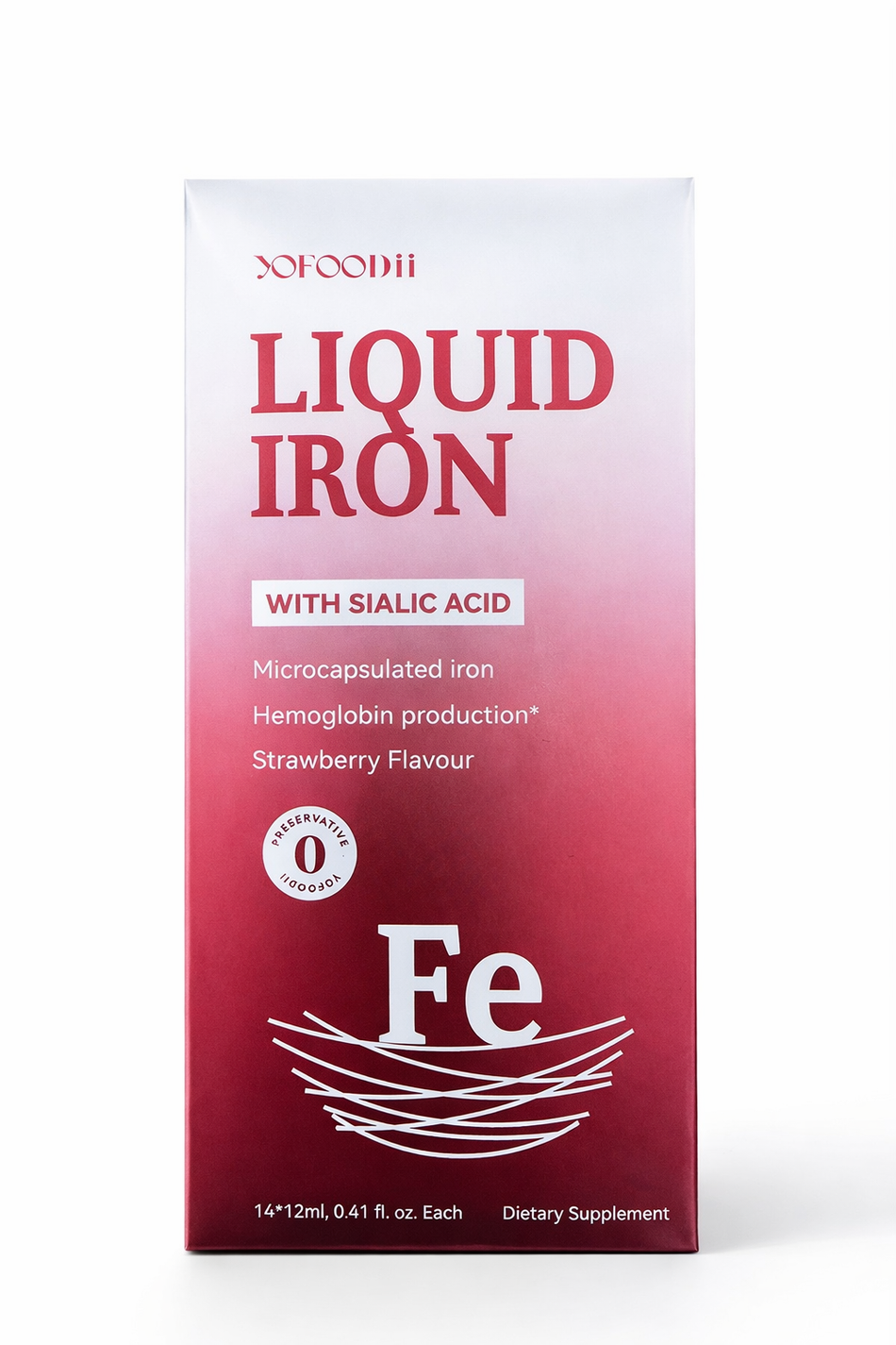 Yofoodii® Patented LIPOFER™ Microencapsulated Liquid Iron with Sialic Acid Formula (14s)