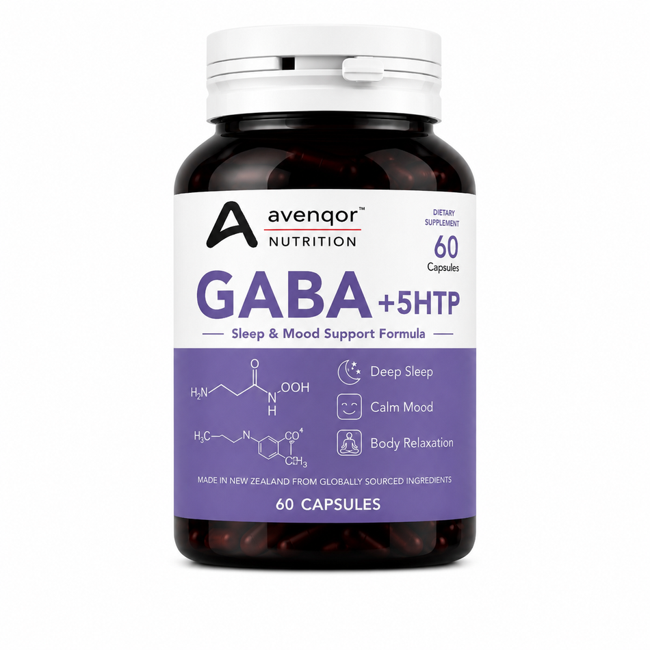Avenqor™ Nutrition GABA + 5-HTP Sleep & Calm Absolute Formula｜60 Capsules