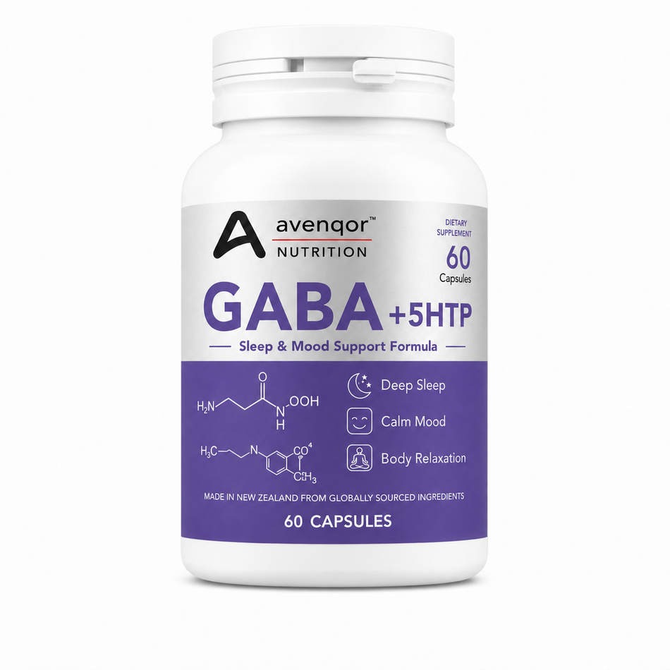 Avenqor™ Nutrition GABA + 5-HTP Sleep & Calm Absolute Formula｜60 Capsules