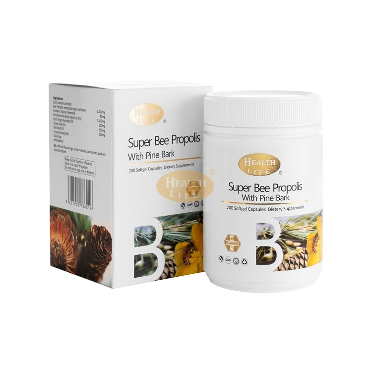 Health Life® Bee Propolis + NZ Pine Bark 200s