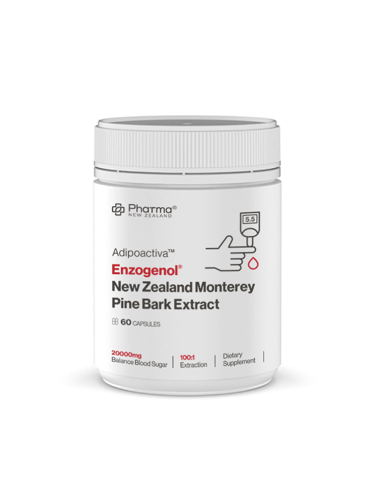 Pharma New Zealand™ ADIPOACTIVA™ Enzogenol™ 뉴질랜드 해양 소나무 껍질 추출물 