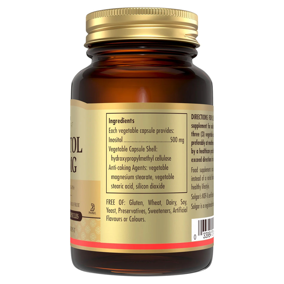 Solgar Inositol 500mg 50 Vege Capsules