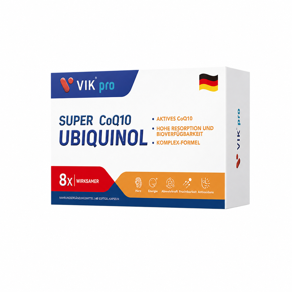 VIKPRO SUPER CoQ10 UBIQUINOL | 30 & 60 Softgels