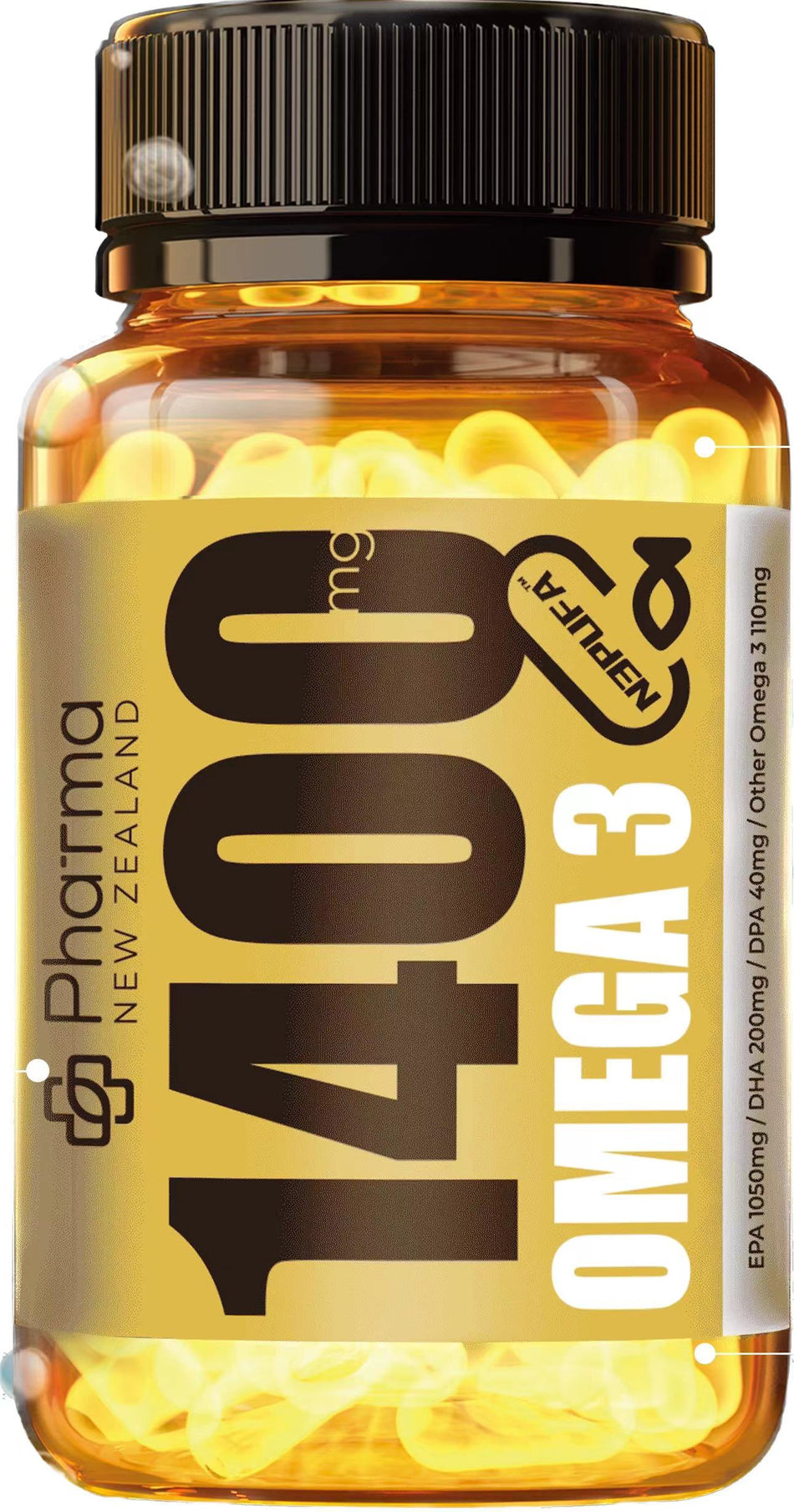 PNZ™ オメガ-3 EPA 1440 フィッシュオイル (60 カプセル) 3 個 + Health Life® NMN Ultimate 27,000mg+PQQ (90 錠) 1 個を購入